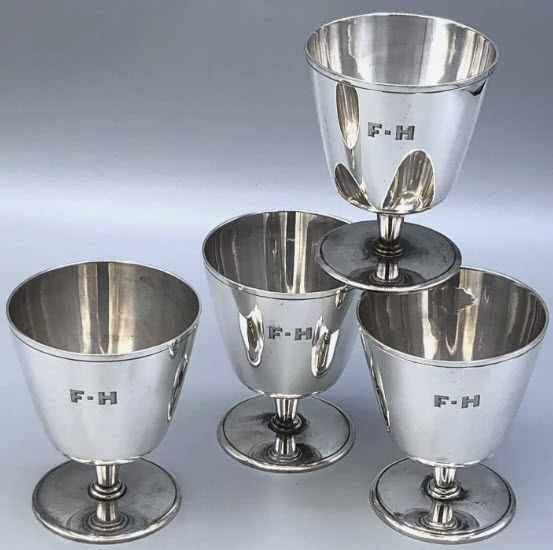 Silver wine items