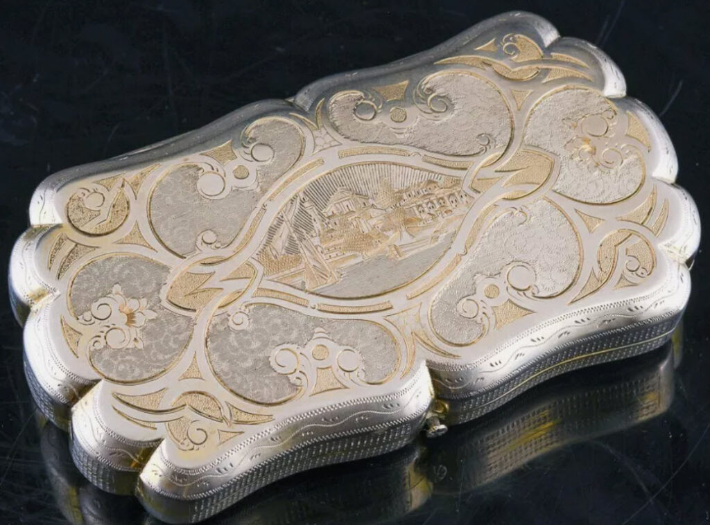 Beautiful Silver cigar case