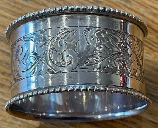 silver napkin ring