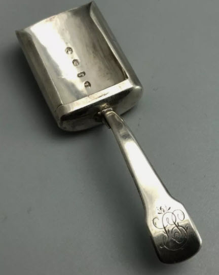 Silver collectable caddy spoon