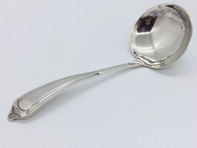 antique silver ladle