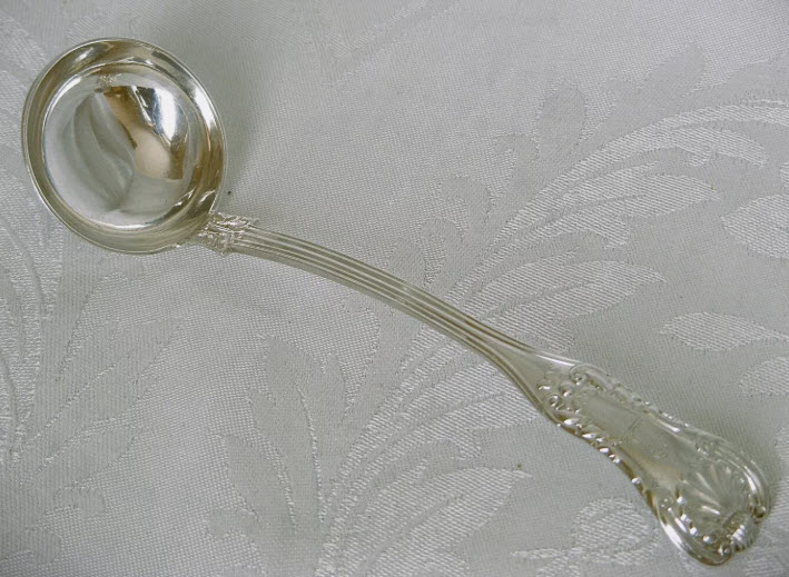 antique silver ladle